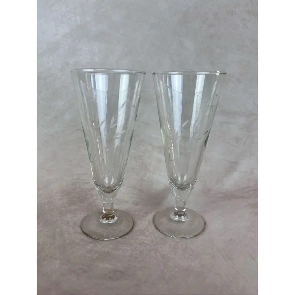 Vintage Princess House Champagne Flutes